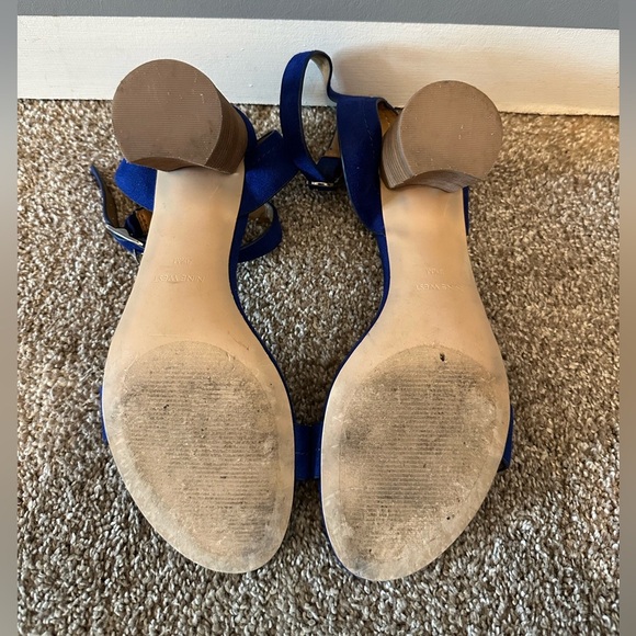 Nine West - Blue Heels With Elegant Suede Design (Size 8.5) - Picture 10 of 13
